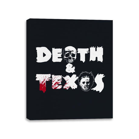 Death & Texas - Canvas Wraps Canvas Wraps RIPT Apparel 11x14 / Black