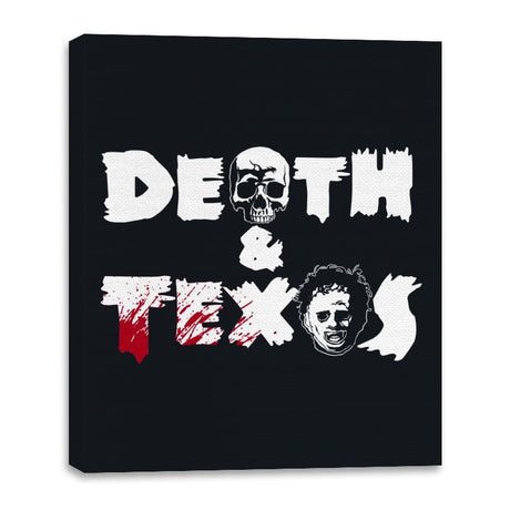 Death & Texas - Canvas Wraps Canvas Wraps RIPT Apparel 16x20 / Black