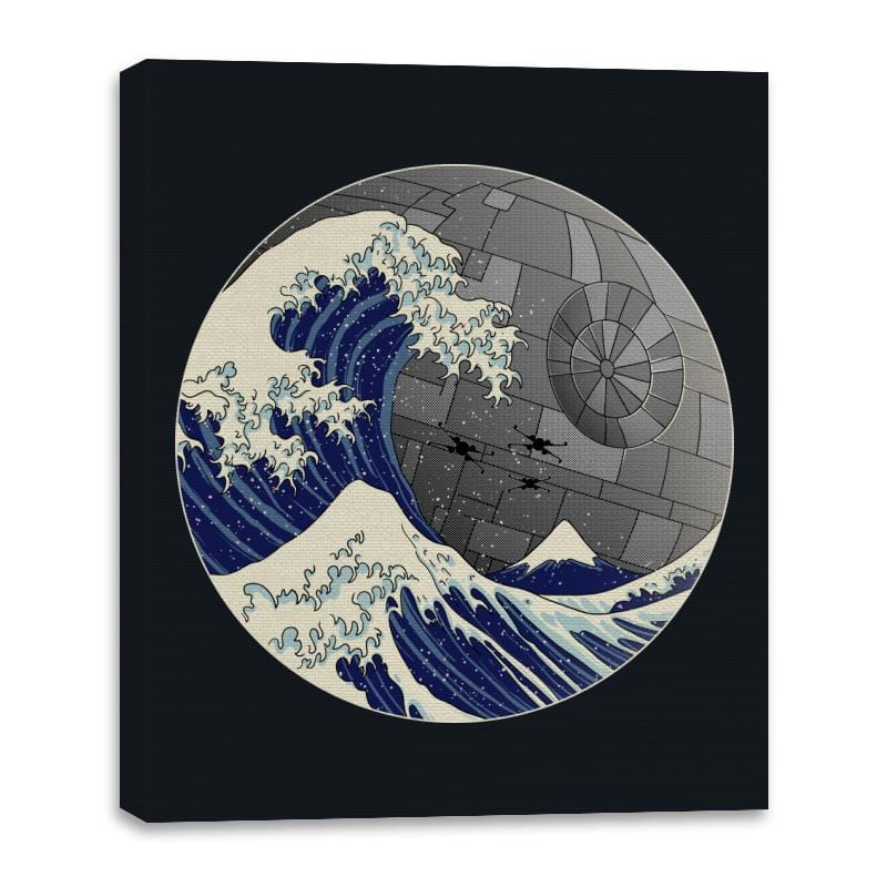 Death Wave - Canvas Wraps Canvas Wraps RIPT Apparel 16x20 / Black