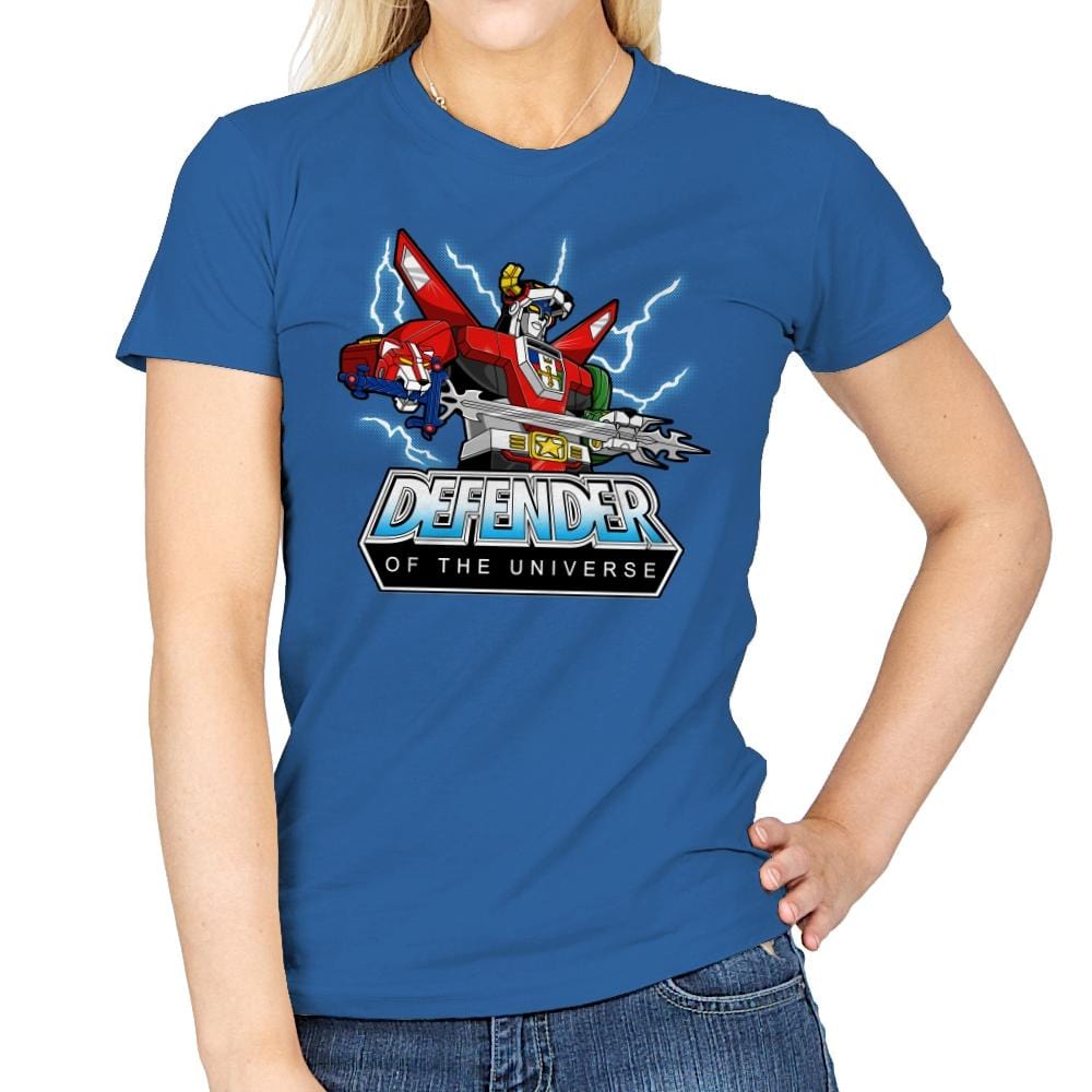 Defender of the Universe - Womens T-Shirts RIPT Apparel Small / Royal