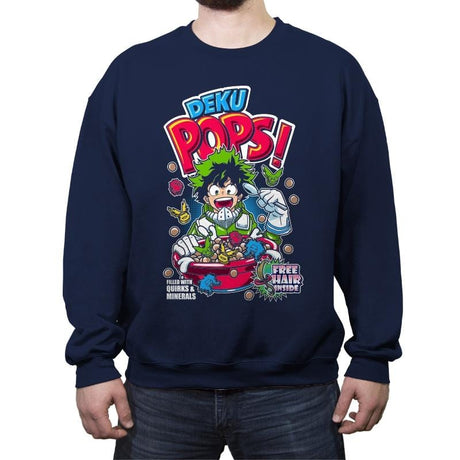 Deku Pops - Crew Neck Sweatshirt Crew Neck Sweatshirt RIPT Apparel Small / Navy