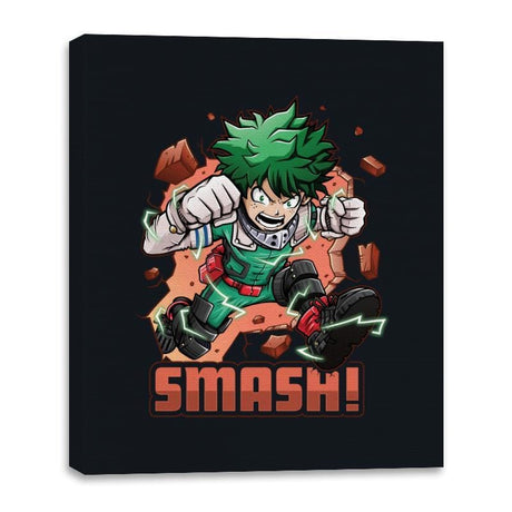 Deku Smash - Canvas Wraps Canvas Wraps RIPT Apparel 16x20 / Black