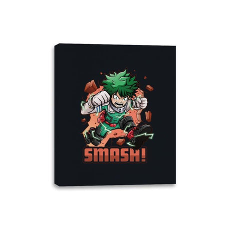 Deku Smash - Canvas Wraps Canvas Wraps RIPT Apparel 8x10 / Black