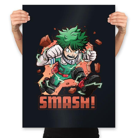 Deku Smash - Prints Posters RIPT Apparel 18x24 / Black