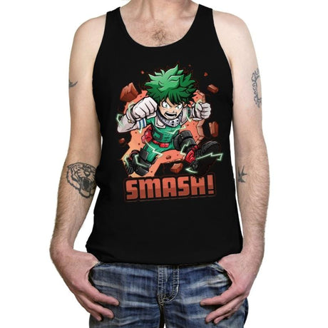 Deku Smash - Tanktop Tanktop RIPT Apparel X-Small / Black