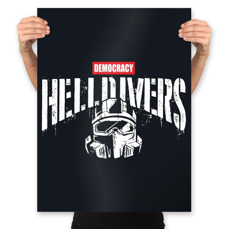 Democracy - Prints Posters RIPT Apparel 18x24 / Black