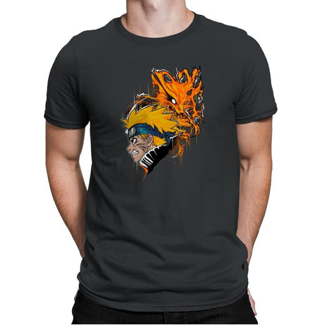 Demon Fox - Graffitees - Mens Premium T-Shirts RIPT Apparel Small / Heavy Metal