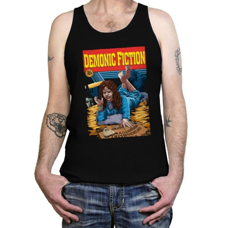 Demonic Fiction - Tanktop Tanktop RIPT Apparel X-Small / Black