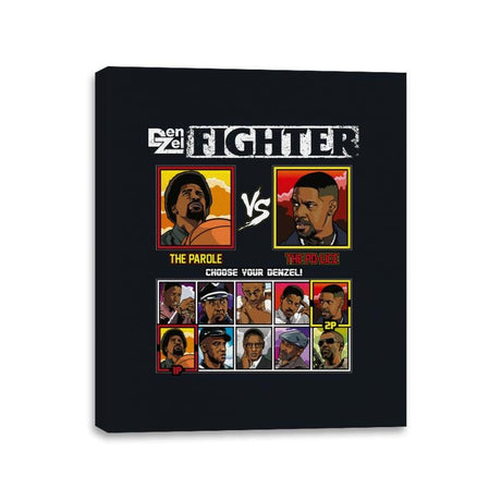 DenZel Fighter - Retro Fighter Series - Canvas Wraps Canvas Wraps RIPT Apparel 11x14 / Black