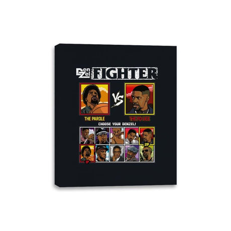 DenZel Fighter - Retro Fighter Series - Canvas Wraps Canvas Wraps RIPT Apparel 8x10 / Black