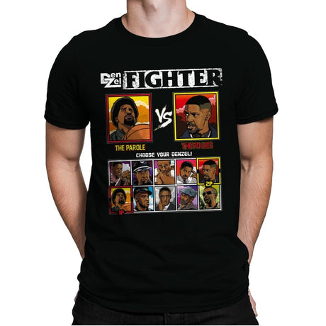 DenZel Fighter - Retro Fighter Series - Mens Premium T-Shirts RIPT Apparel Small / Black