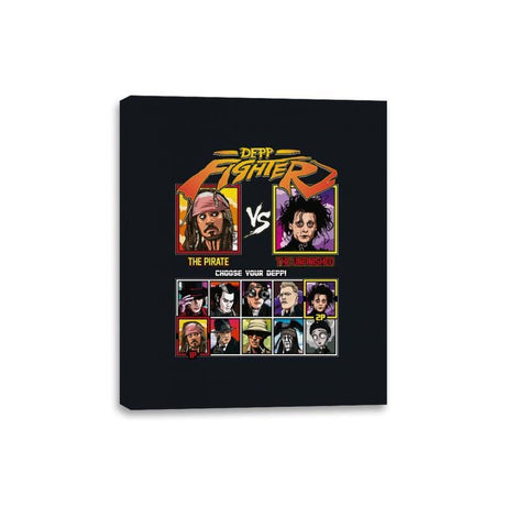 Depp Fighter - Canvas Wraps Canvas Wraps RIPT Apparel 8x10 / Black