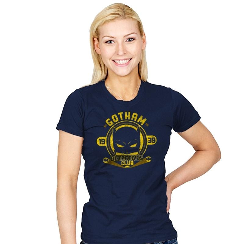 Detective's Club Reprint - Womens T-Shirts RIPT Apparel Small / Navy