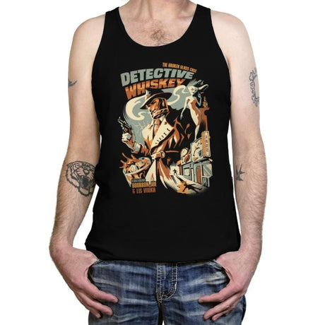 Detective Whiskey - Tanktop Tanktop RIPT Apparel X-Small / Black