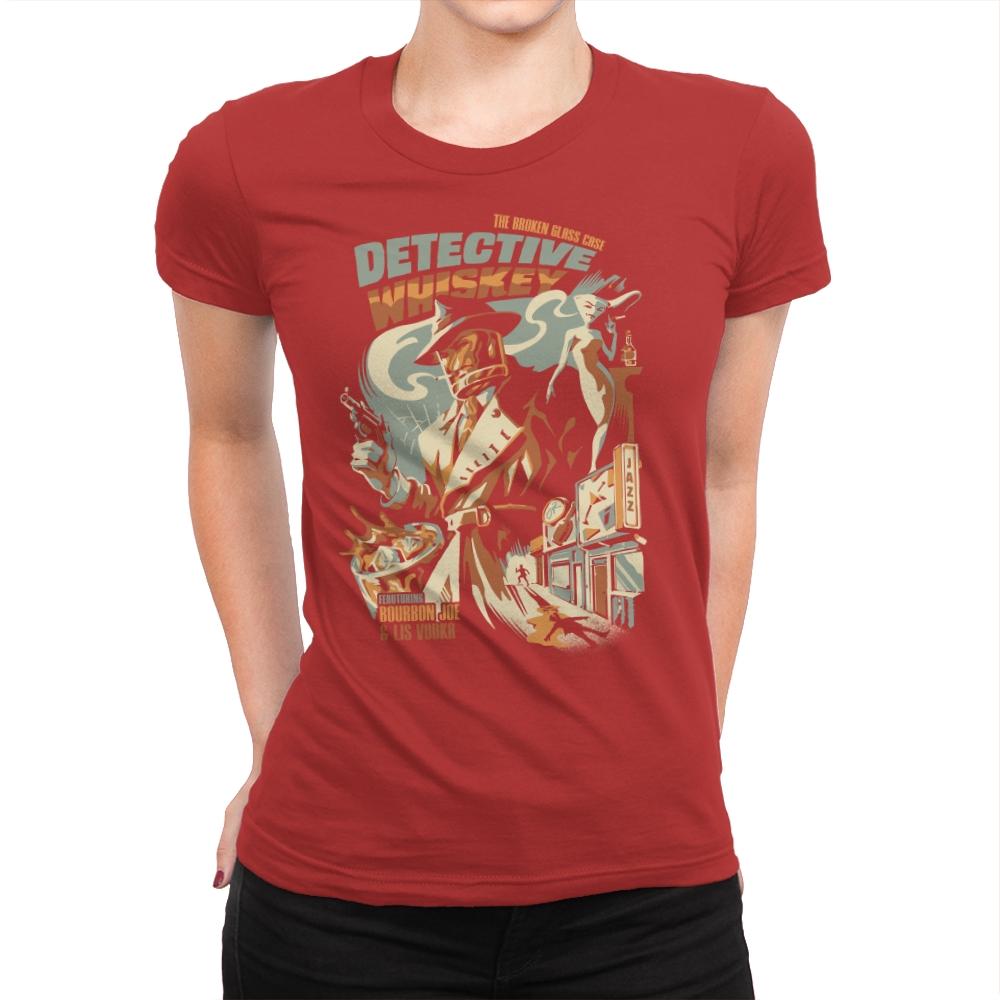 Detective Whiskey - Womens Premium T-Shirts RIPT Apparel Small / Red