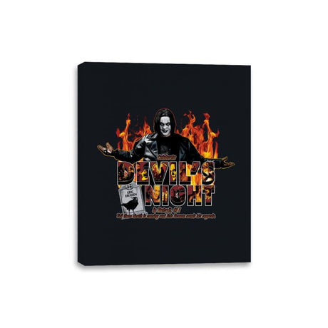 Devil's Night in Detroit - Canvas Wraps Canvas Wraps RIPT Apparel 8x10 / Black