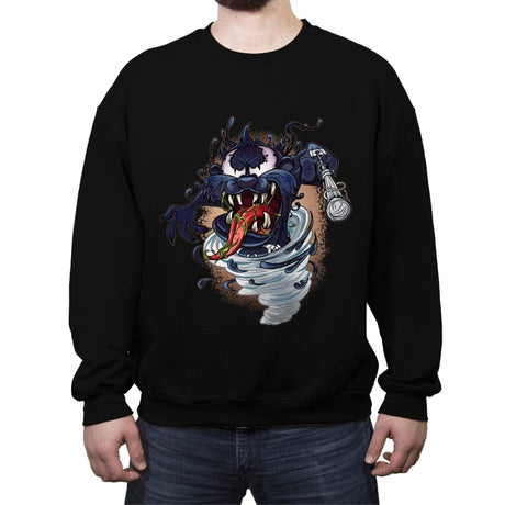 Devil Symbiote - Crew Neck Sweatshirt Crew Neck Sweatshirt RIPT Apparel Small / Black