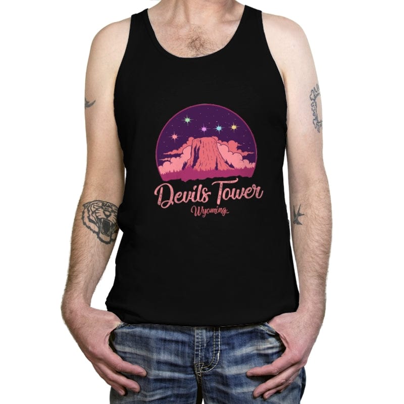 Devils Tower - Wyoming - Tanktop Tanktop RIPT Apparel X-Small / Black