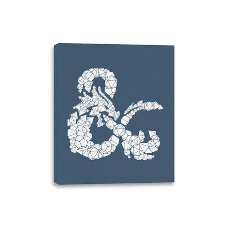 Dice & Dragons - Anytime - Canvas Wraps Canvas Wraps RIPT Apparel 8x10 / Indigo