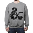 Dice & Dragons - Crew Neck Sweatshirt Crew Neck Sweatshirt RIPT Apparel Small / Sport Gray