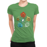 Dice Elements - Womens Premium T-Shirts RIPT Apparel Small / Kelly