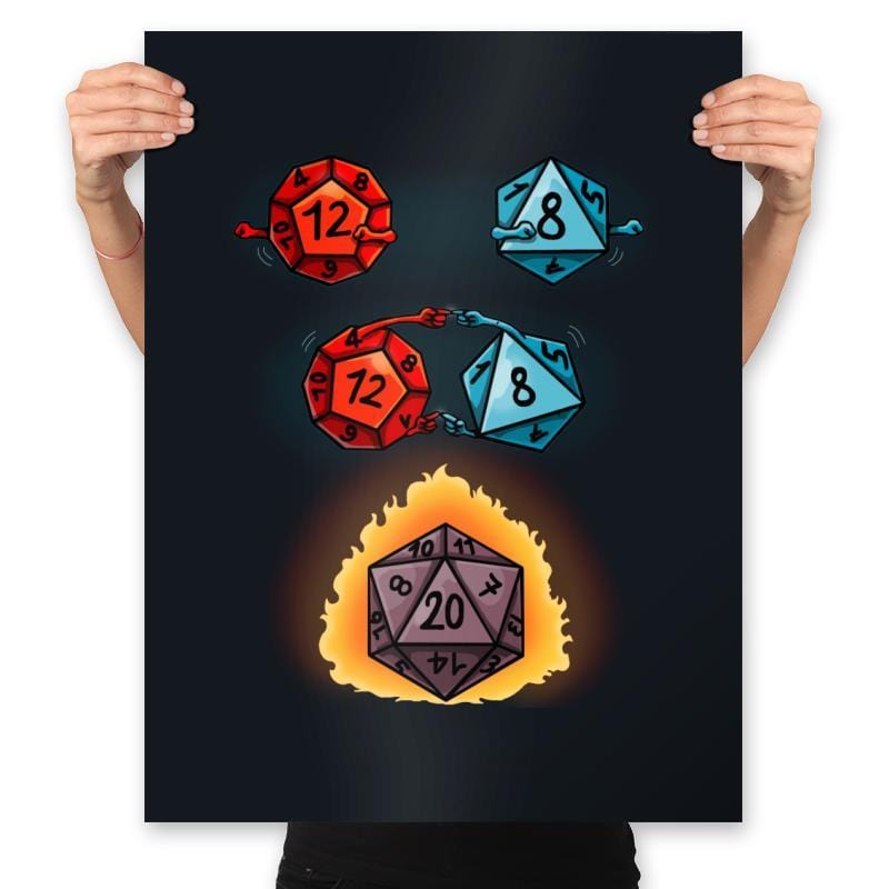 Dice Fusion - Prints Posters RIPT Apparel 18x24 / Black