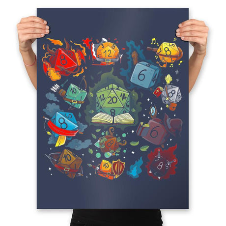 Dice World - Prints Posters RIPT Apparel 18x24 / Navy