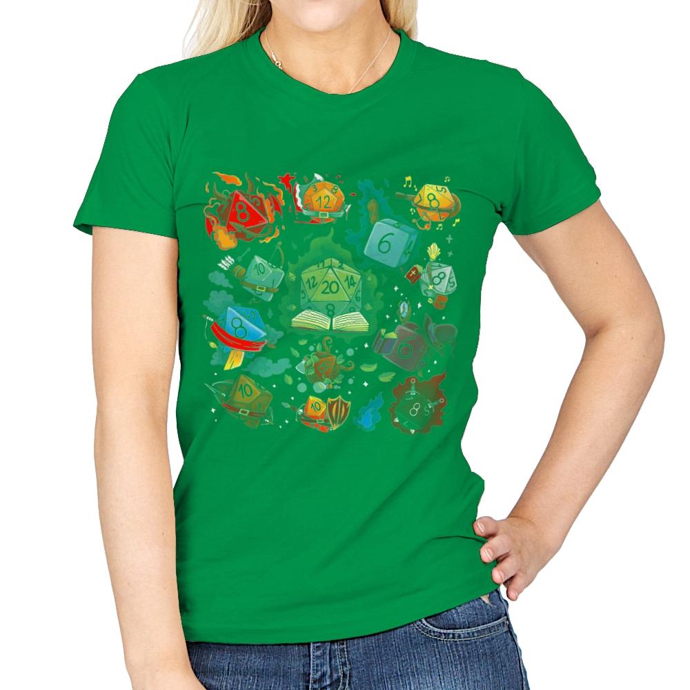 Dice World - Womens T-Shirts RIPT Apparel Small / Irish Green