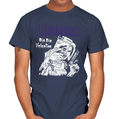 Die Die Valentine - Mens T-Shirts RIPT Apparel Small / Navy