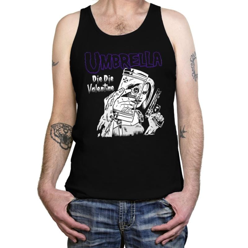 Die Die Valentine - Tanktop Tanktop RIPT Apparel X-Small / Black