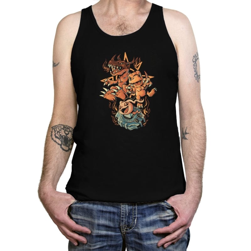 Digital Dino Evolution - Tanktop Tanktop RIPT Apparel X-Small / Black