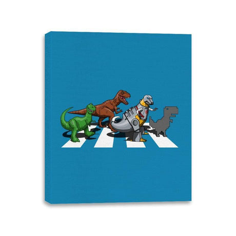 Dino Crossing - Canvas Wraps Canvas Wraps RIPT Apparel 11x14 / Sapphire