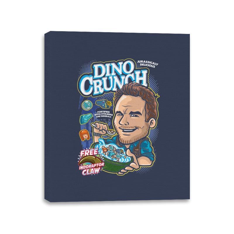 Dino Crunch Cereal - Canvas Wraps Canvas Wraps RIPT Apparel 11x14 / Navy