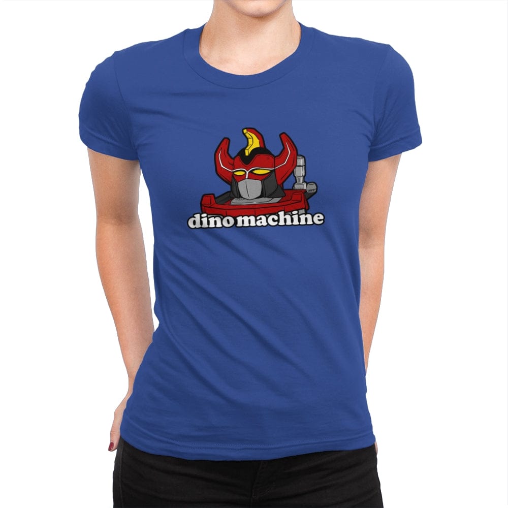 Dino Machine - Womens Premium T-Shirts RIPT Apparel Small / Royal