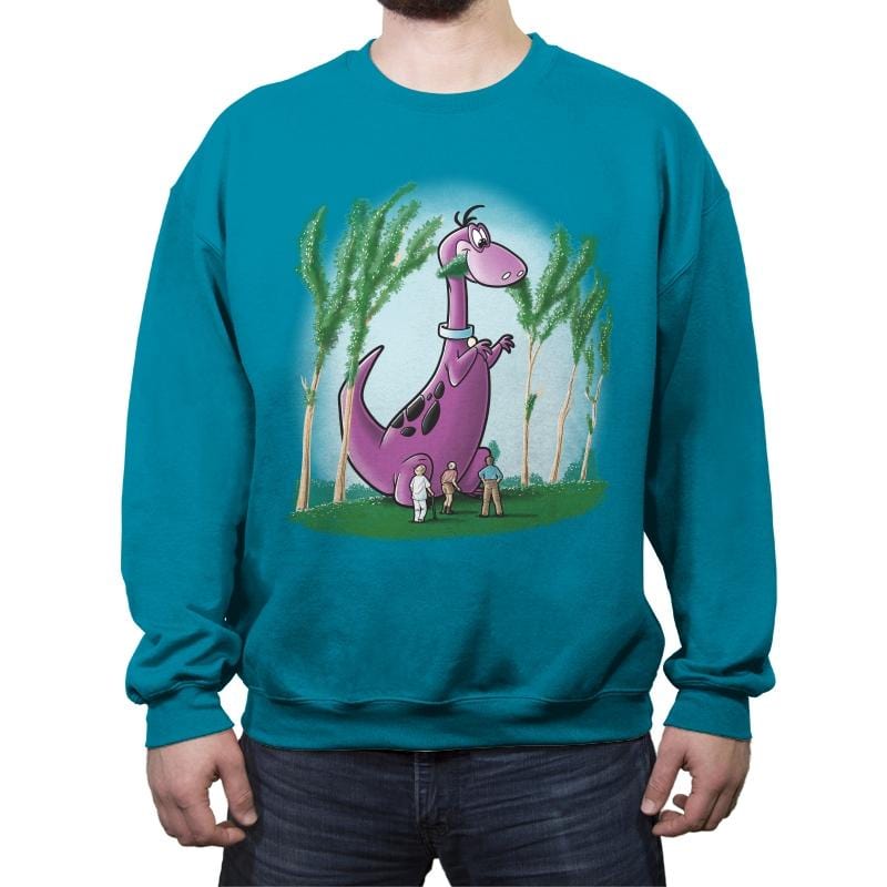 Dino Park - Crew Neck Sweatshirt Crew Neck Sweatshirt RIPT Apparel Small / Antique Sapphire