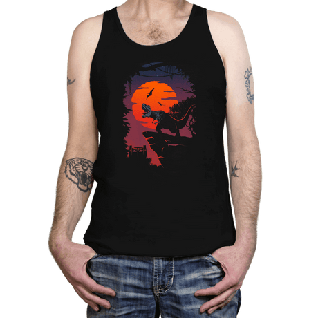 Dino Park Sunset - Tanktop Tanktop RIPT Apparel