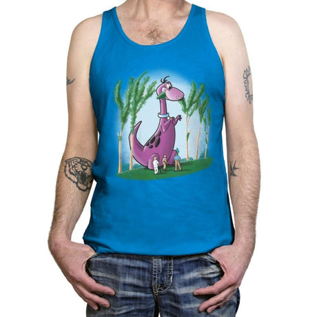 Dino Park - Tanktop Tanktop RIPT Apparel X-Small / Teal