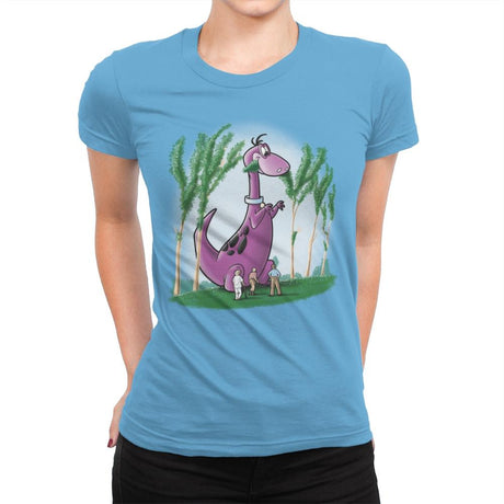 Dino Park - Womens Premium T-Shirts RIPT Apparel Small / Turquoise