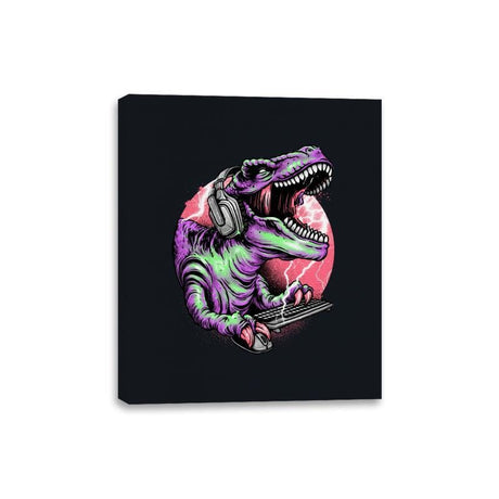 Dino Rage - Canvas Wraps Canvas Wraps RIPT Apparel 8x10 / Black