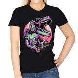 Dino Rage - Womens T-Shirts RIPT Apparel Small / Black