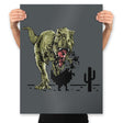 Dinosaur Offline - Prints Posters RIPT Apparel 18x24 / Charcoal