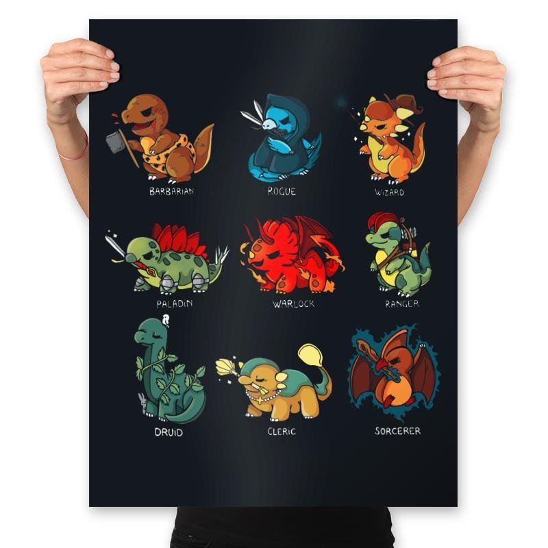 Dinosaur Role Play - Prints Posters RIPT Apparel 18x24 / Black