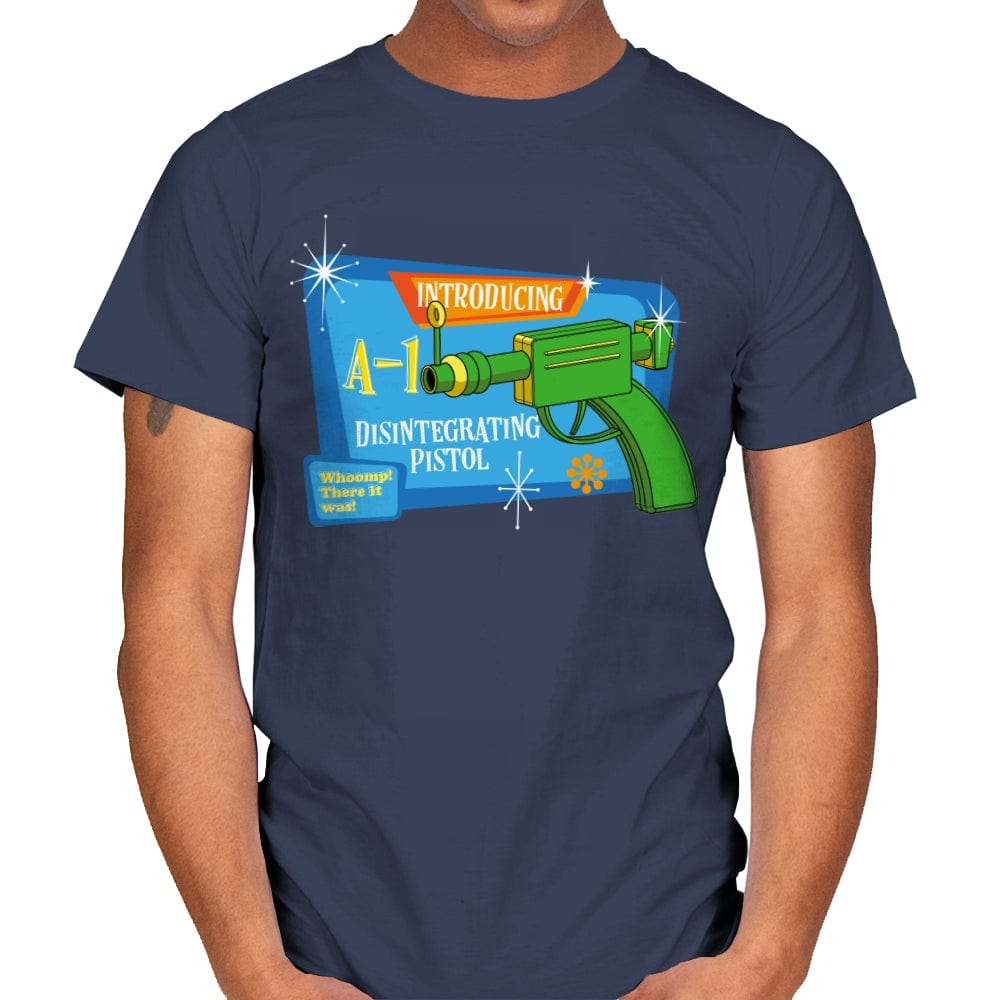 Disintegrating Pistol - Mens T-Shirts RIPT Apparel Small / Navy