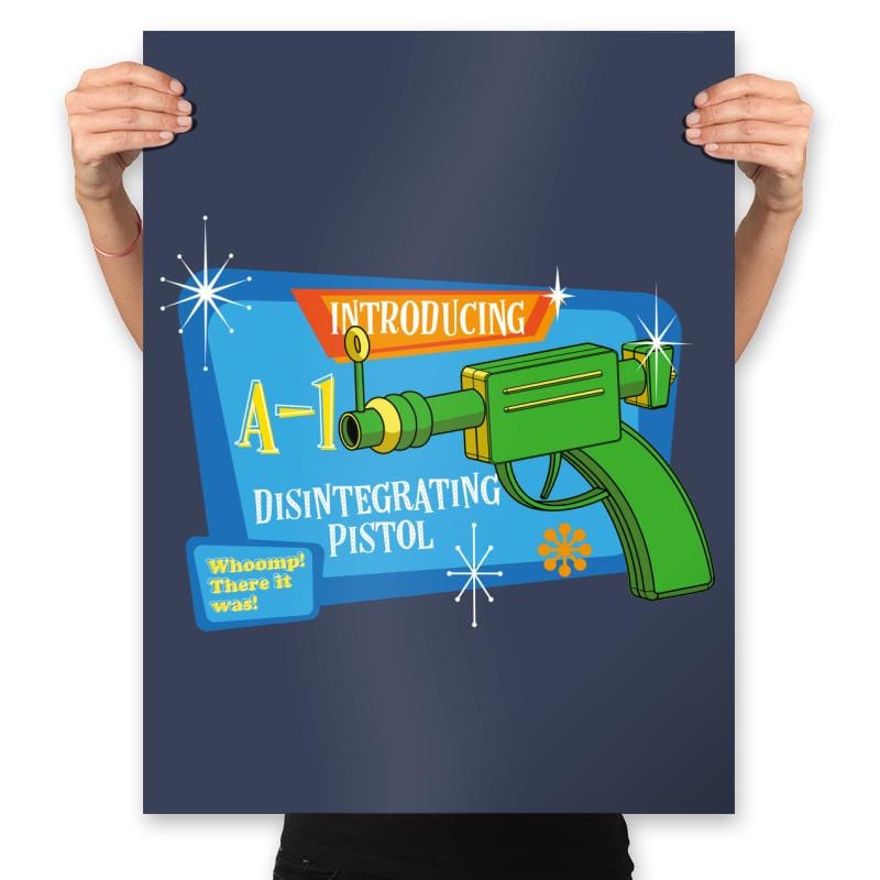 Disintegrating Pistol - Prints Posters RIPT Apparel 18x24 / Navy