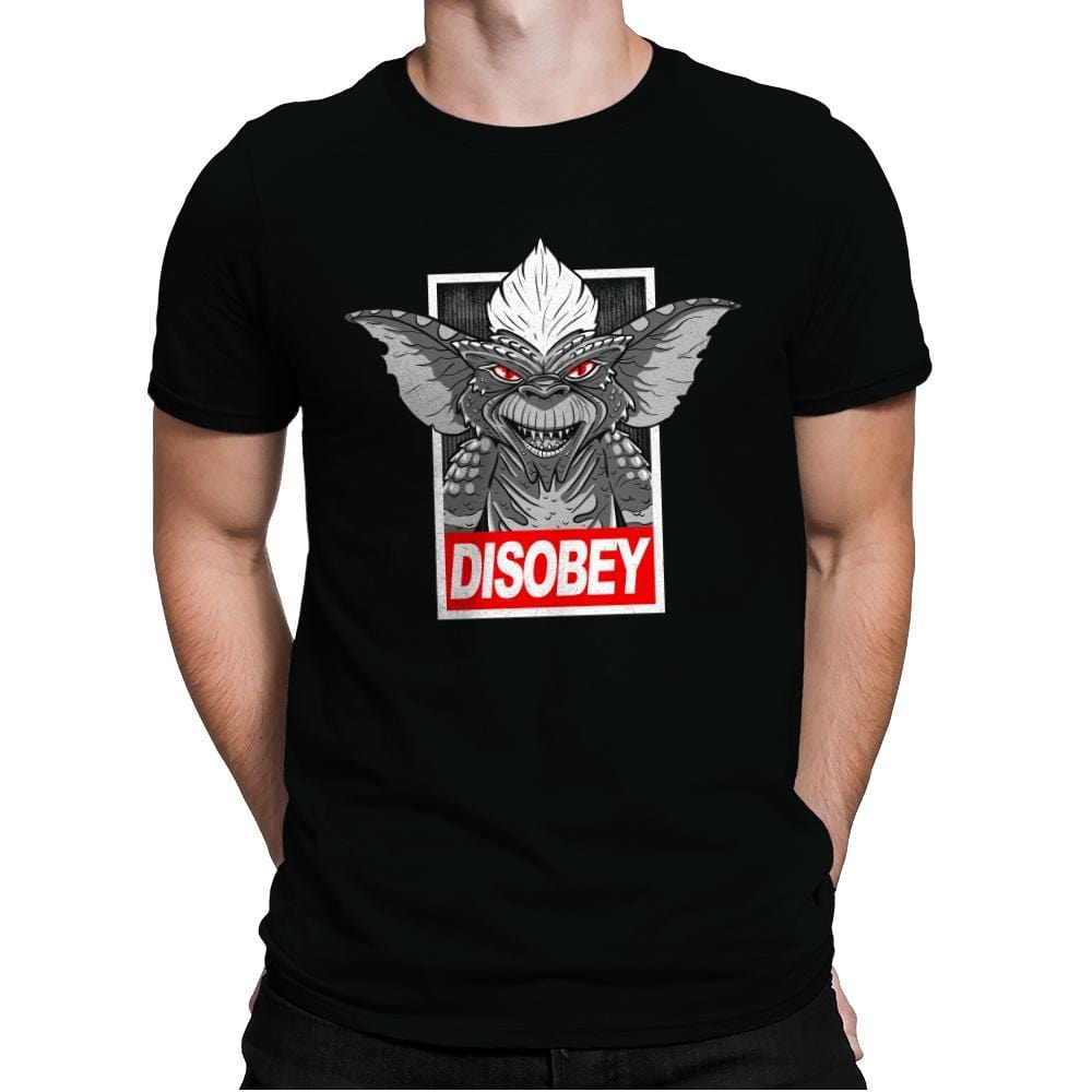 Disobey The Rules - Mens Premium T-Shirts RIPT Apparel Small / Black