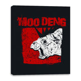 Disrespect Everything - Canvas Wraps Canvas Wraps RIPT Apparel 16x20 / Black