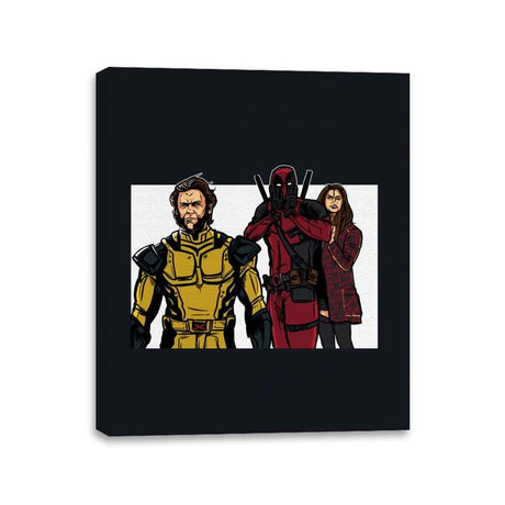 Distracted Deadpool - Canvas Wraps Canvas Wraps RIPT Apparel 11x14 / Black