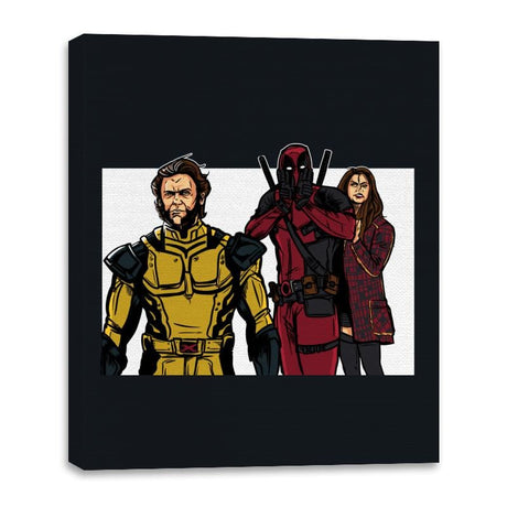 Distracted Deadpool - Canvas Wraps Canvas Wraps RIPT Apparel 16x20 / Black