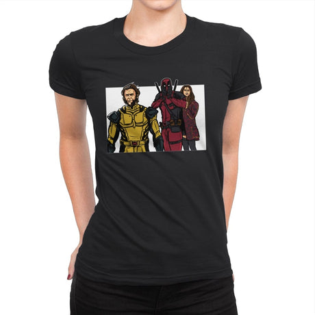 Distracted Deadpool - Womens Premium T-Shirts RIPT Apparel Small / Black