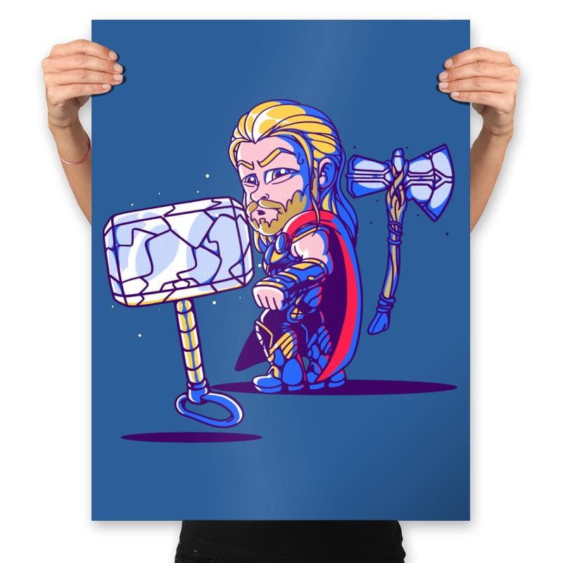 Distracted God - Prints Posters RIPT Apparel 18x24 / Royal